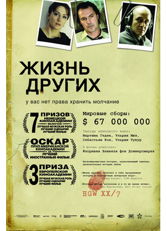 кино Жизнь других (The Lives of Others: Das Leben der Anderen) 29.04.24